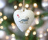 Dandie Dinmont Terrier Ceramic Heart Bauble